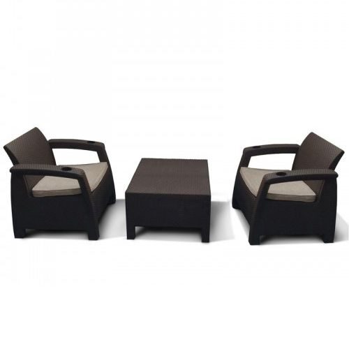 Комплект мебели из искусственного ротанга Yalta Brown - M6143 2Pcs